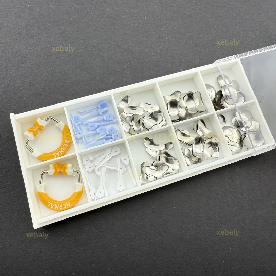 1 Box Dentistrys Accessories High-quality Materials BERNALs Molded Sheet  Douban Forming System Kit Segmented Matrix System Kit