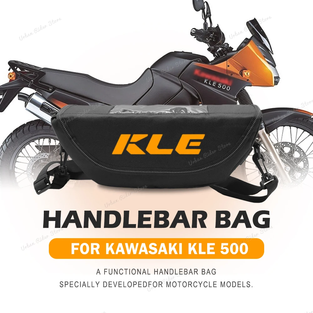 Сумка для хранения на руль мотоцикла Kawasaki KLE 500, водонепроницаемая и пыленепроницаемая сумка для хранения на руль мотоцикла