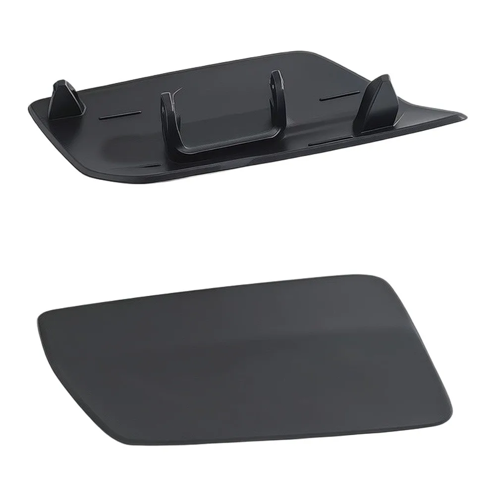 For Golf 6 MK6 2009-2013 Front Headlight Washer Jet Cover Cap ABS Plastic Black 5K0955110A 5K0955109A Waste Water Cover Set