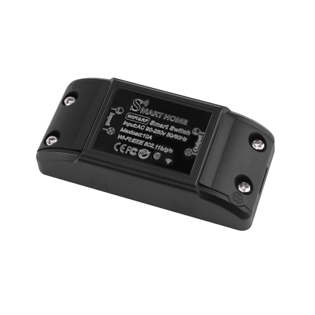 

Приложение Tuya, беспроводной переключатель, лампа с дистанционным управлением, WIFI + 433 МГц, устройство включения-выключения, мини-модуль умного дома с голосовым контроллером синхронизации