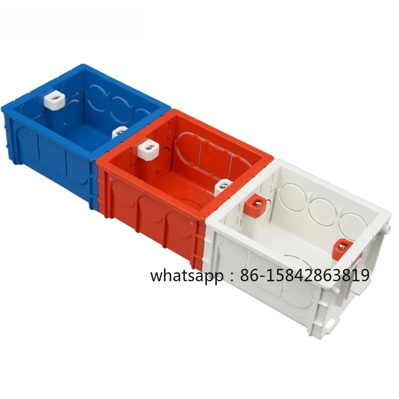 Type 86 Wall Switch Socket Junction Box Splicing Cassette PVC Concealed Bottom Box Wire Plastic Cases