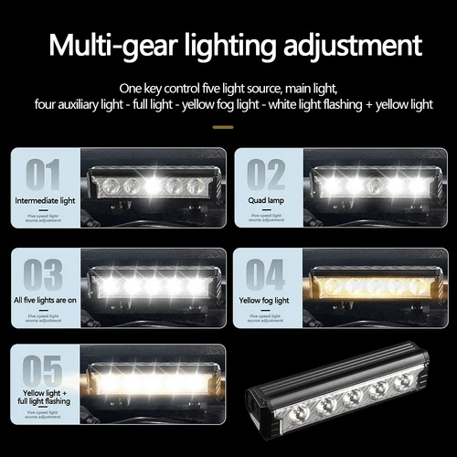 Imagen 2 del producto Luz de bicicleta luces delanteras de bicicleta linterna para bicicleta recargable impermeable MTB lámpara de Ciclismo de Carretera accesorios de bicicleta