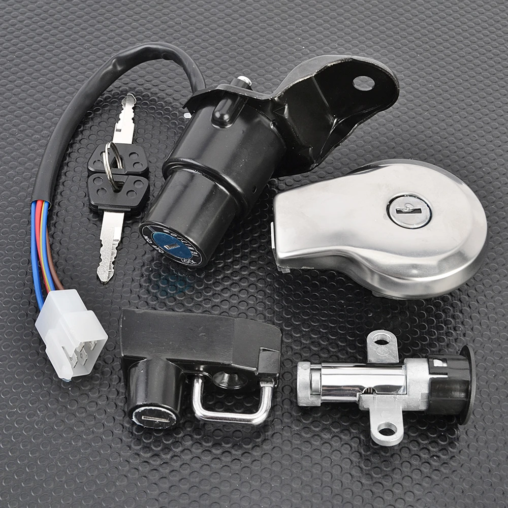 Chave de Ignição, Tampa do Tanque de Combustível e Trava do Assento para Yamaha XV500 XV535 Virago XV500S XV535S Virago XV 500 535 S 500S 535S Virago