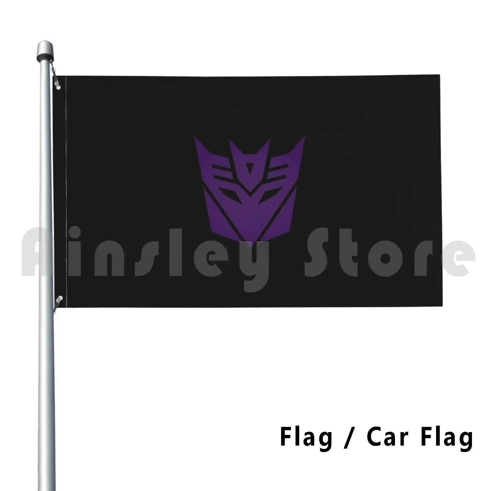 Decepticons Logo Outdoor Decor Flag Car Flag 489 Logogami Logo Emblem Symbol Autobots Decepticons Prime