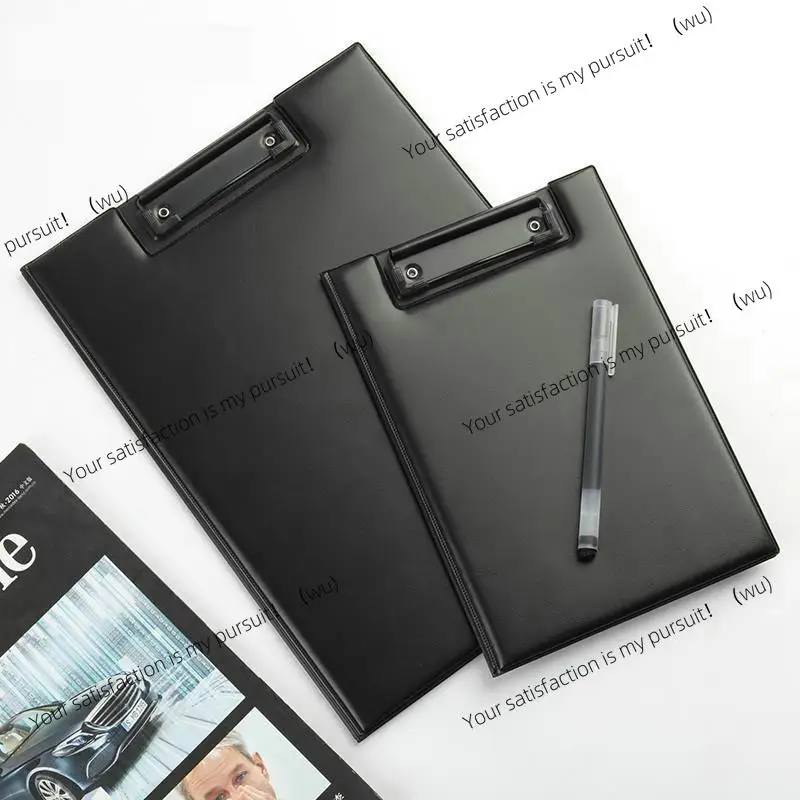 PU Leather Clipboard A4 Conference Folder Writing Pad High Quality Padfolio A5 Foldable Clipboard With Storage