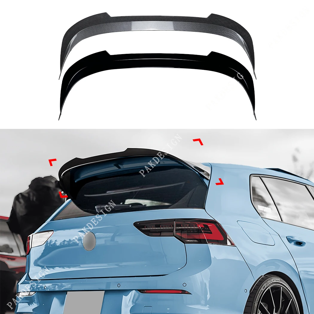 Maxton Style Car Rear Roof Spoiler Wing Cap for VW Golf MK8 R Golf 8 GTI Clubsport Performance 2020 2021 2022 2023 2024 Bodykits