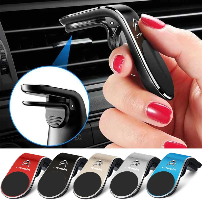 Car Phone Holder L Type Air Vent Clip Stand Car accessories For Citroen C1 2 C3 C4 C5 C6 C8 C4L DS3 DS4 DS5LS DS6 Car Goods