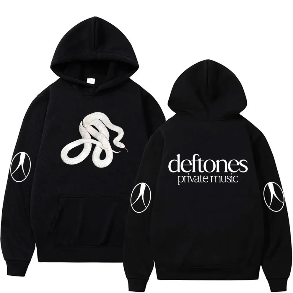 

Rock Band Deftones Private Music Snake Print Hoodie Men Fashion Casual Oversized Streetwear Male Vintage Fleece Pullover Hoodies