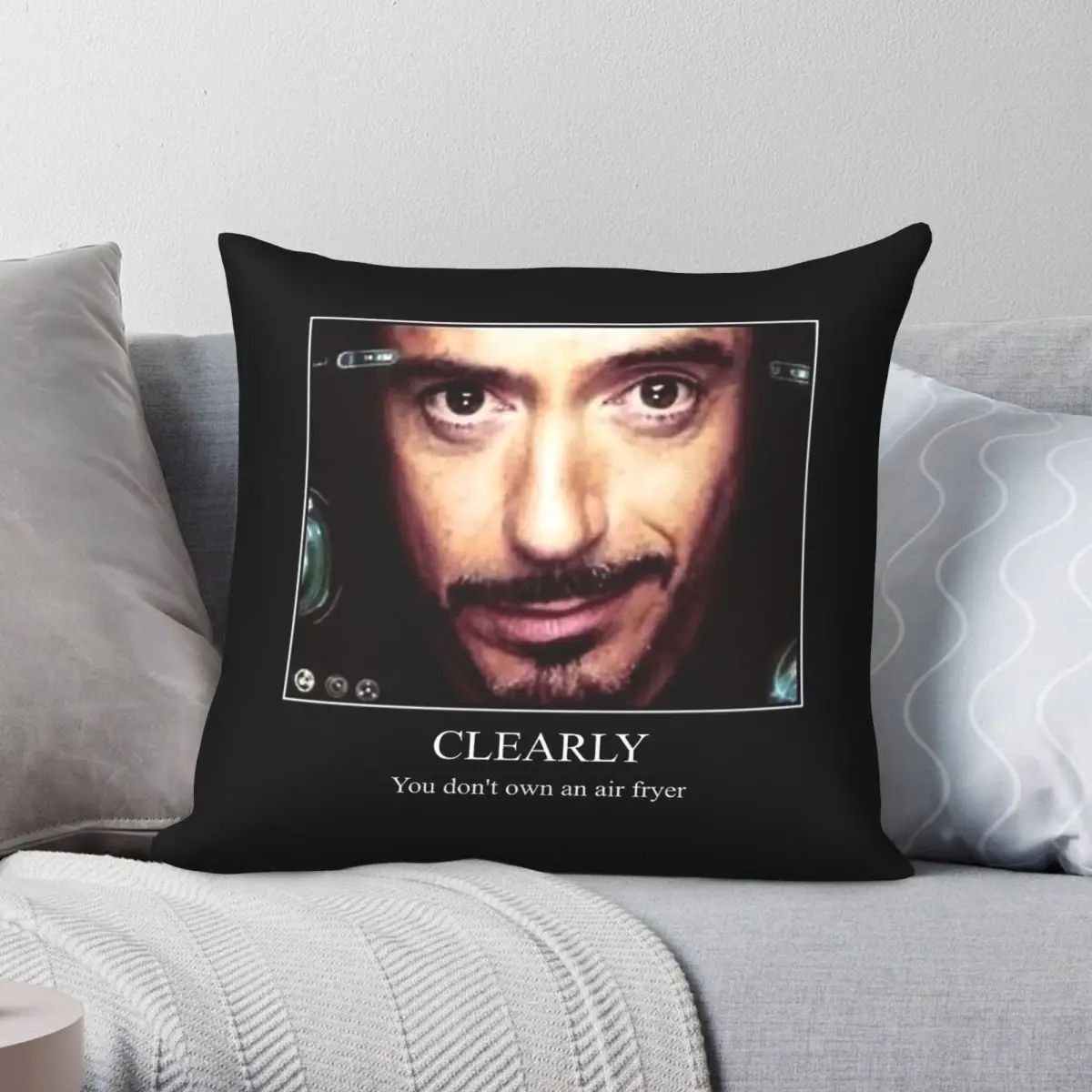 Clearly You Don't Own An Air Fryer Square Pillowcase Polyester Linen Velvet Pattern Decorative Throw Pillow Case Bed Cover 45x45