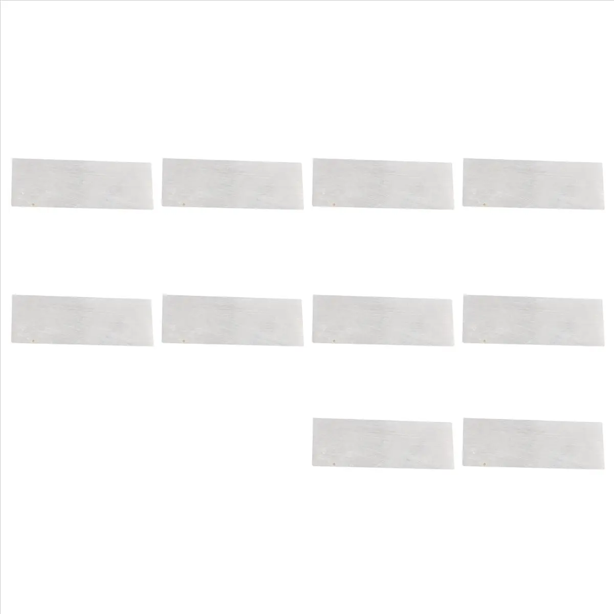 【STOCK】10Pcs Inlay Material White Mother of Pearl Shell Blanks Sheet Rectangle Inlay Material for Guitar