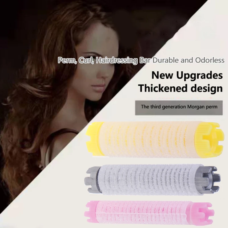 10Pcs/Set Hair Perm Roll Fluffy Perming Rod Hair Roller Curler Kit Perming Rods Lokówki Fryzjerskie Narzędzie do stylizacji włosów do salonu