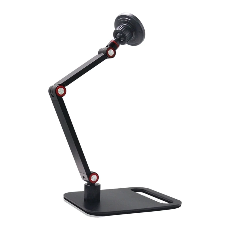 C7AB Phone Stand with Adjustable Articulated Arm for Desk Use, Video Calls, Study, and Home Office