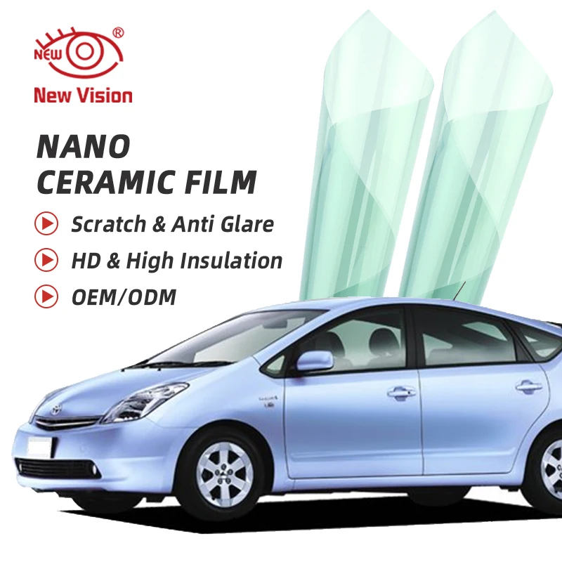 1mX5m IRR100% HD Nano Ceramic Car Window Films High Rejection Tinting Film Front Rear Glass Solar UV Protection Sticker Foils