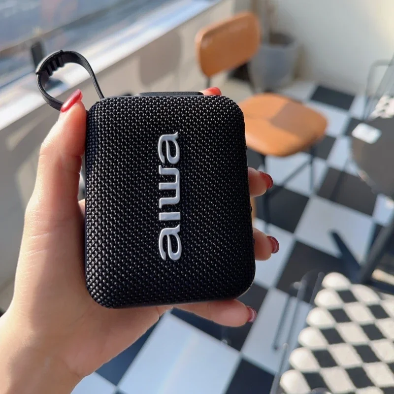 AH-17 alto-falante portátil com bluetooth 5.4, tws verdadeiro estéreo sem fio ao ar livre ipx4 à prova dwaterproof água subwoofer pesado, para chuveiro