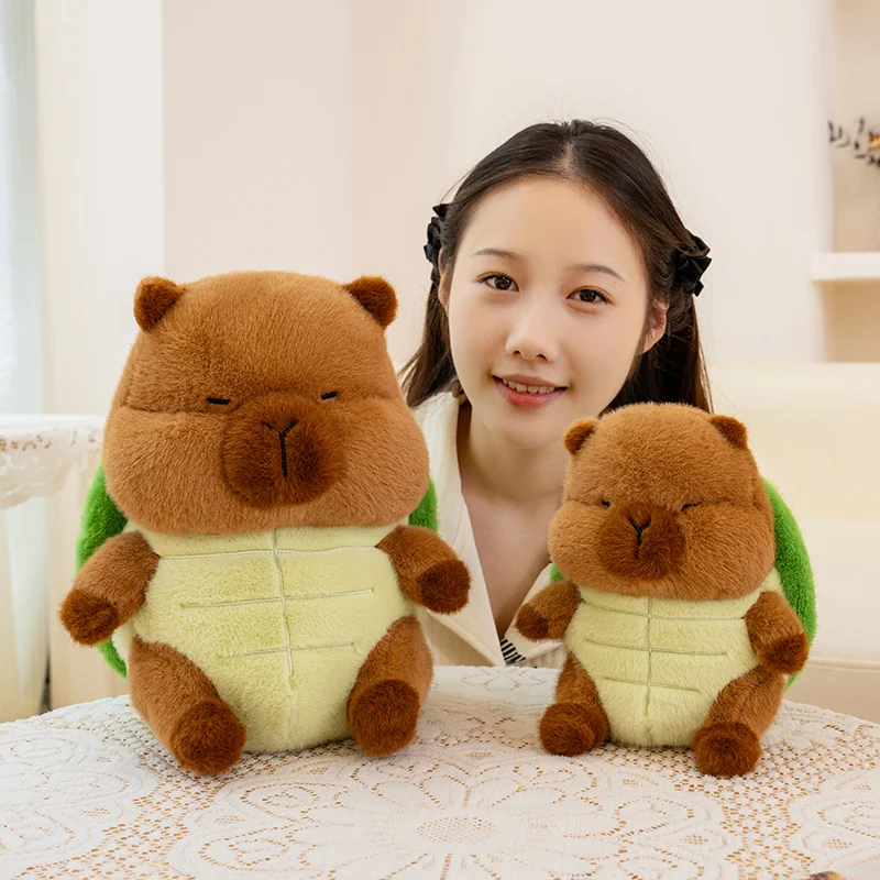 23/30Cm Fun Professionele Capybara Pluche Pop Kussen Kapper Bee Schildpad Jurk Capybara Dier Gevulde Home Decor cadeau Voor Kinderen
