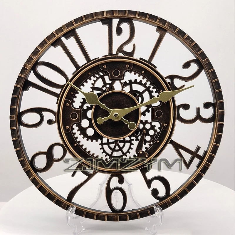 12 Inch Indoor/Outdoor Retro Waterproof Wall Clock Round Battery Operated Easy to Read Decorative for Kitchen Patio Deck Porch view 5