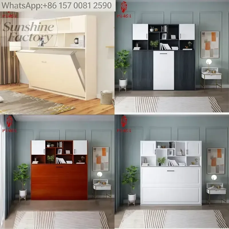 Professional Customization Murphy Hidden Beds With Storage Cabinet Fold-Out Wall Bed Wandbett for Office Small Household