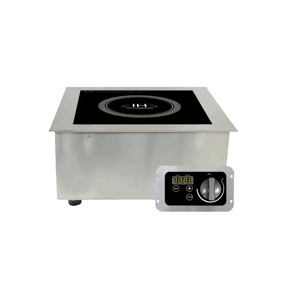 Industrial Kitchen Stainless Steel 5KW Commercial Built in Induction Cooker Hob Hotpot