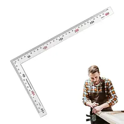 Square Framing Ruler Carpenter Multipurpose Square Ruler Anti-Rust Right Angle Ruler For Stair Layouts Portable Framing Square