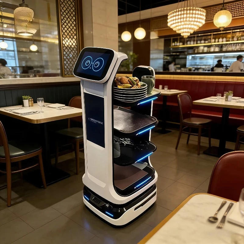 4-Layer Heavy-Duty Catering Delivery Robot 40kg Load Autonomous Cruise Patrol 4G Laser GPS Triple Navigation