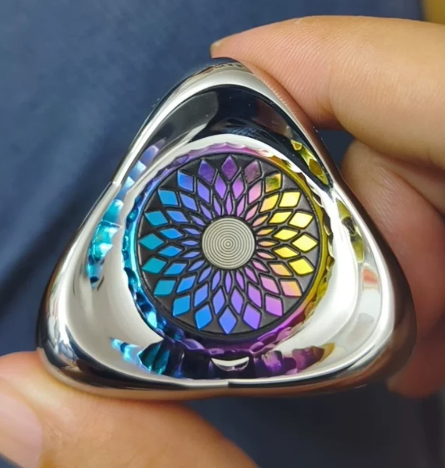 Used EDC TK Titanium Alloy spinner Fingertip gyroscope Decompression toys