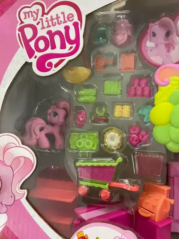 Hasbro My Little Pony PONY Pinkie Pie Supermarketse Store Style Play House Toys Set Movie Peripheral Model Toys