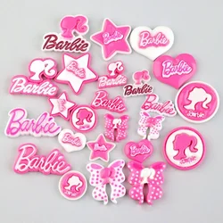 6pcs Set Cute Sweet Barbie DIY Material Mobile Phone Case Barrette Headwear Resin Fitting Clothes Shoes Decorative Ingredient