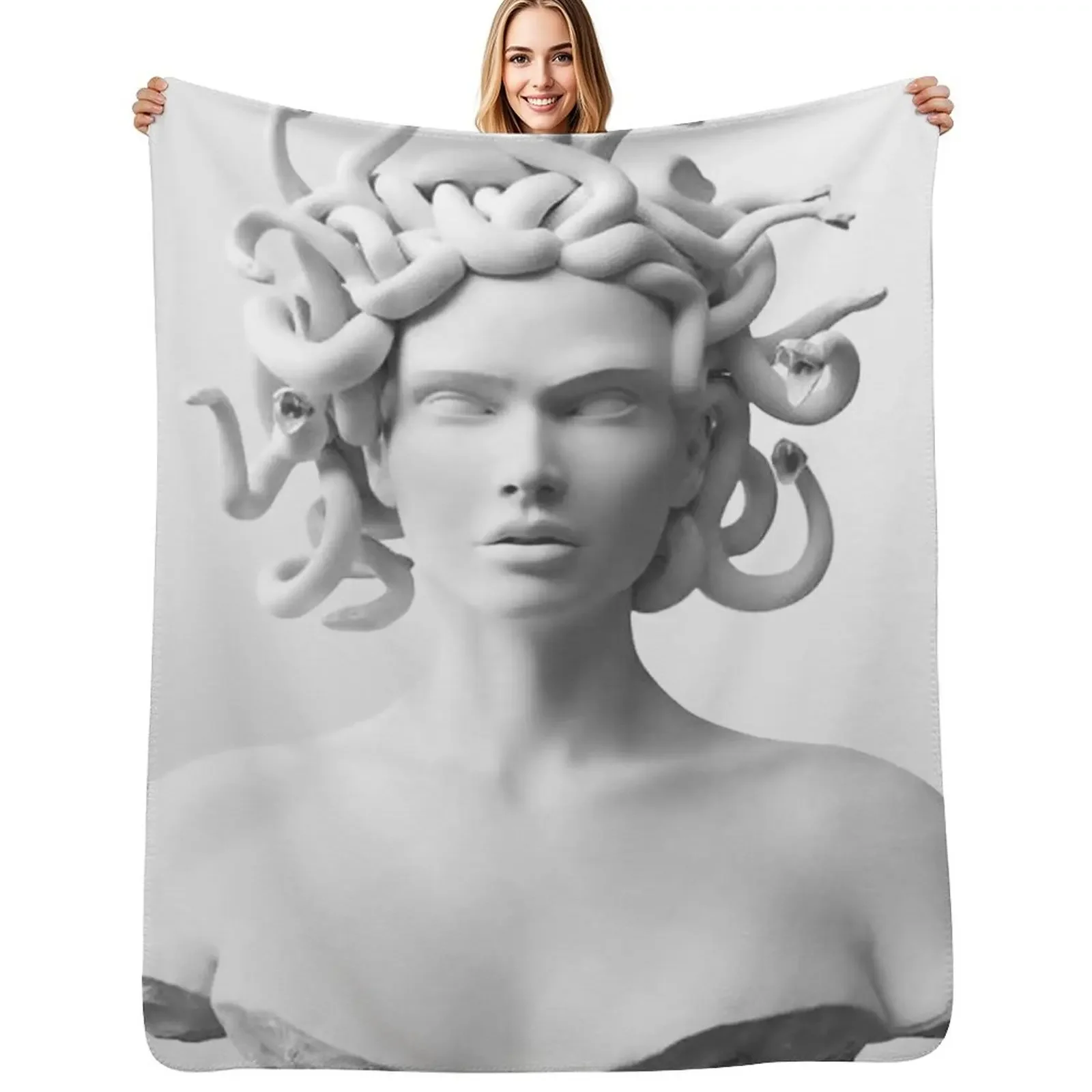 Medusa II Throw Blanket Sleeping Bag Bed linens Thermal Cute Plaid Blanket