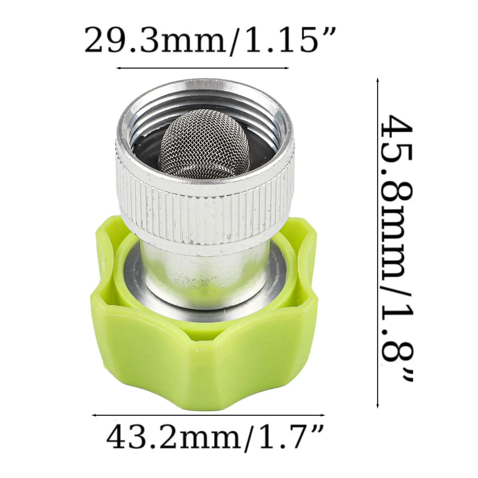 Garden Hose Connector Aluminium Pressure Washer Coupler Integrated Impurity Filter Long-Lasting Durability Aluminium Coupler
