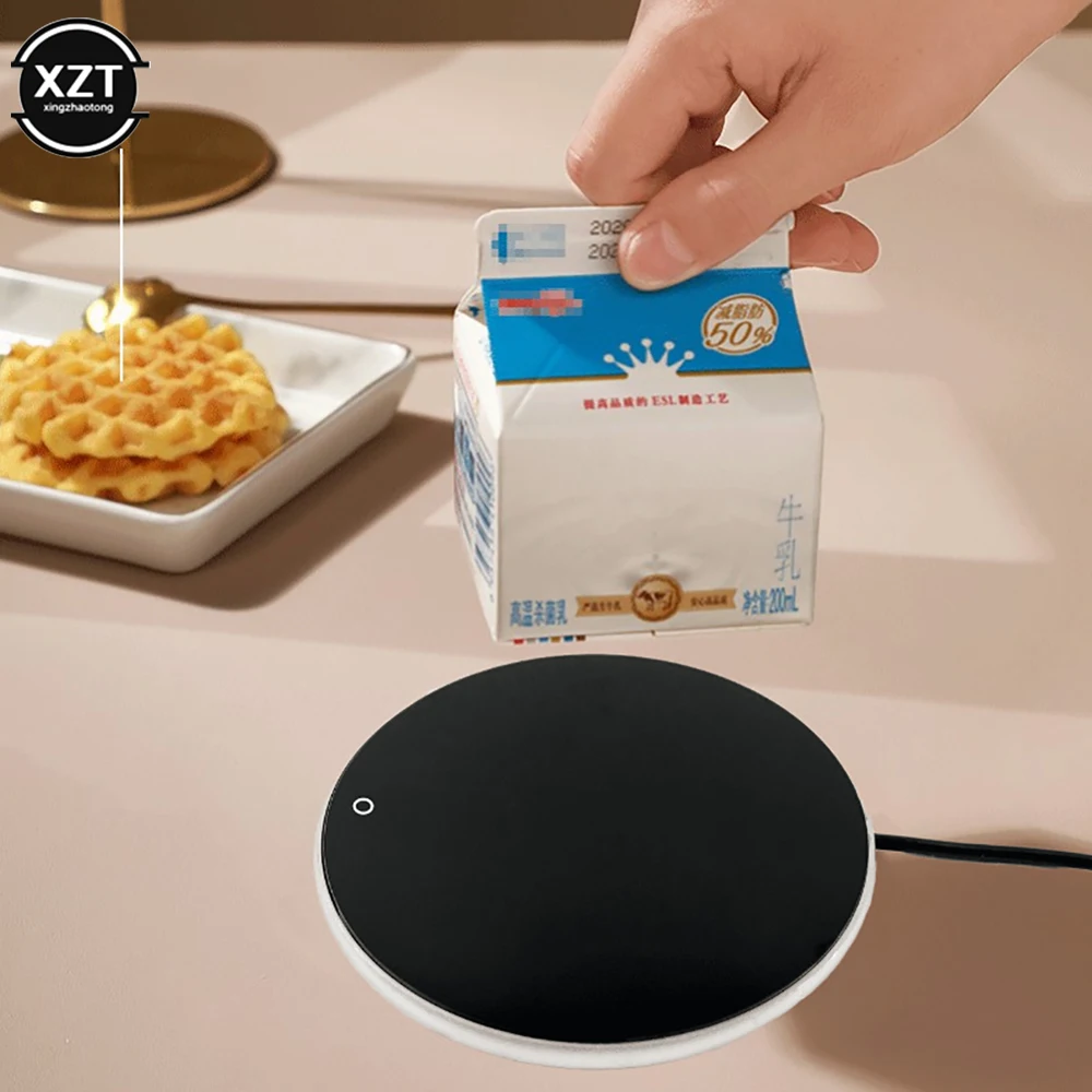 Mini USB Heating Coaster Portable Milk Coffee Heater Intelligent Thermostatic Coaster Type-c Thermal Insulation Coaster