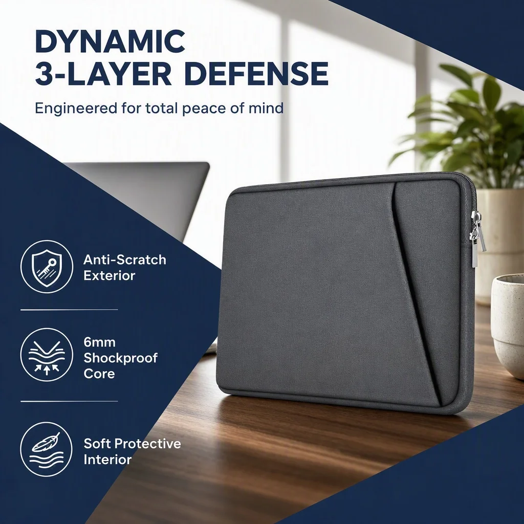 Laptop Bag Case Sleeve Protective Cover For Macbook Air/Pro 13 14 15.6 16 Xiaomi Lenovo Asus Dell HP Notebooks Protective
