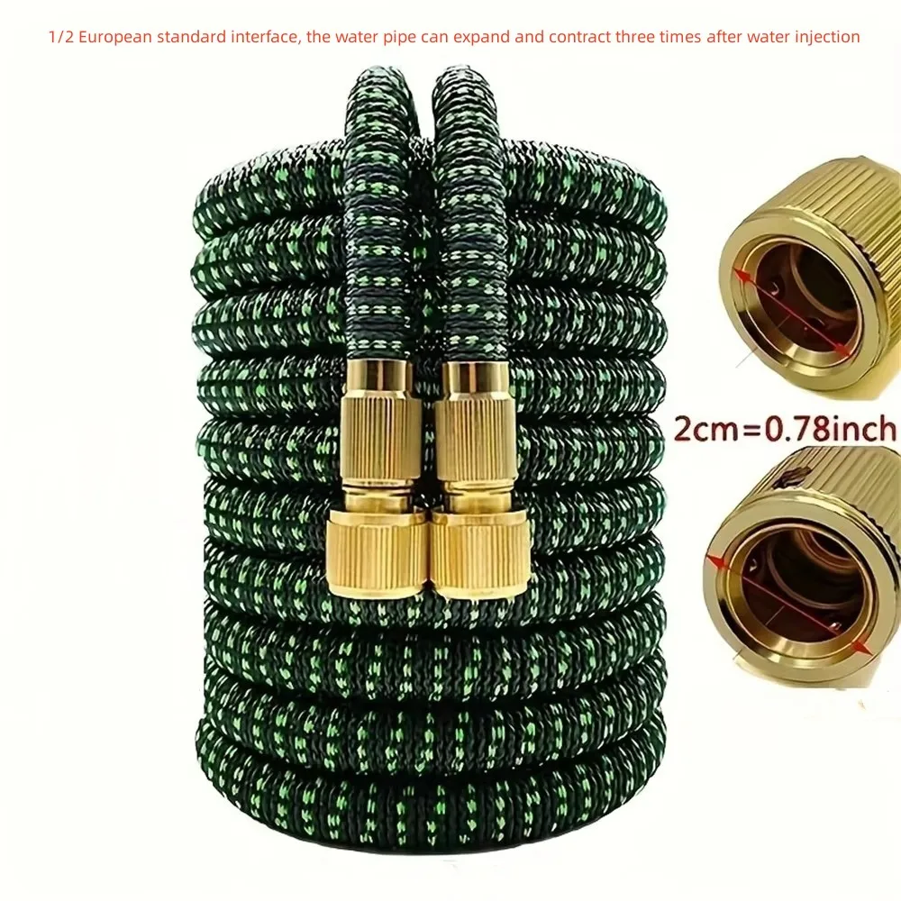 Garden 25FT 50FT 75FT 100FT bimetallic joint high-pressure car wash water pipe, used for garden watering farm soft water pipe
