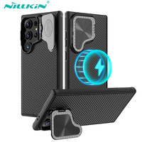 For Samsung Galaxy S24 Ultra Case Nillkin CamShield Prop Magsafe Case For Galaxy S24 Plus/S24 With Kickstand Len Magnetic Cover