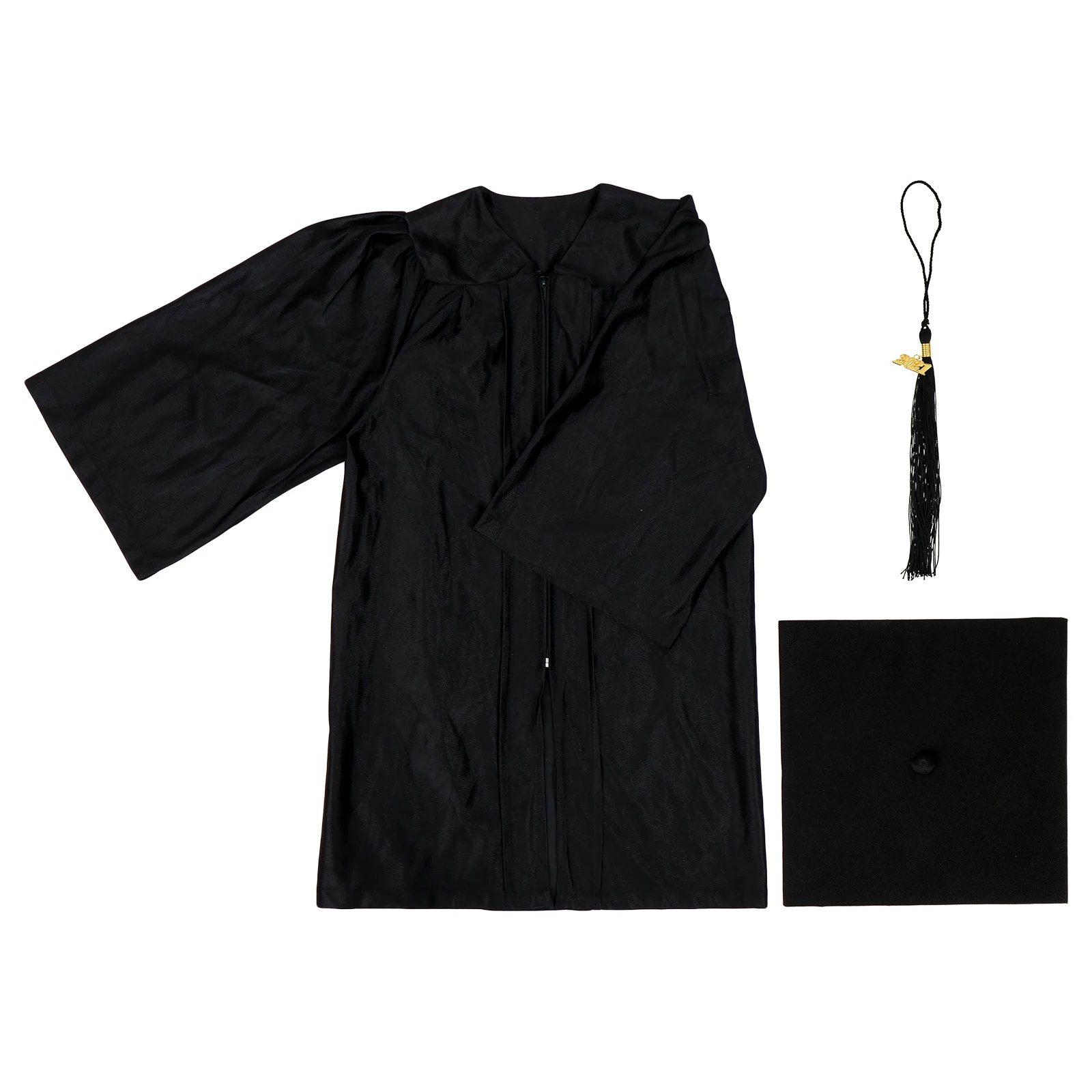 

Doctor's Cap Gown Kids Graduation Dress Preschool Kindergarten Formal Textile Photo Shoot Party cosplay Accessories Bright