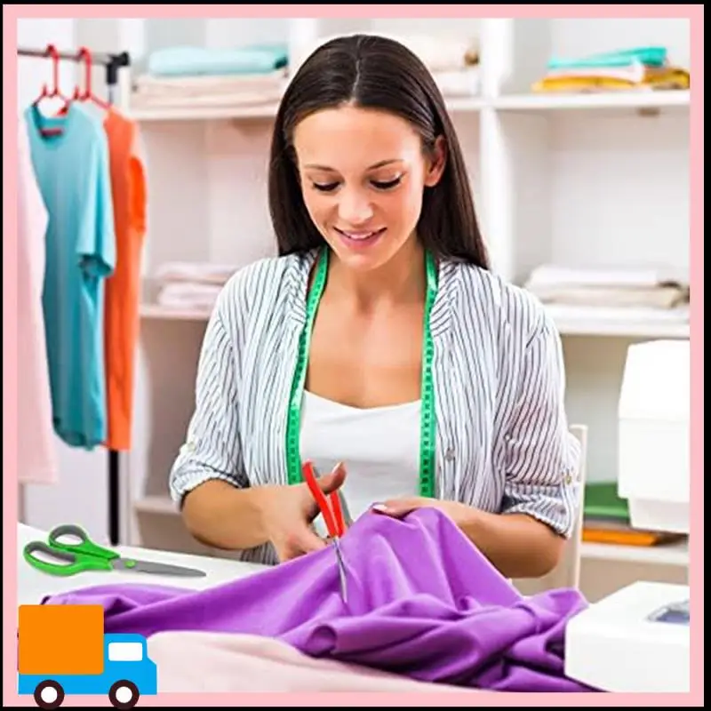 6Piece Scissors For Office Stainless Steel Multipurpose Scissors Sharp Durable Comfort-Grip Handle, Suitable