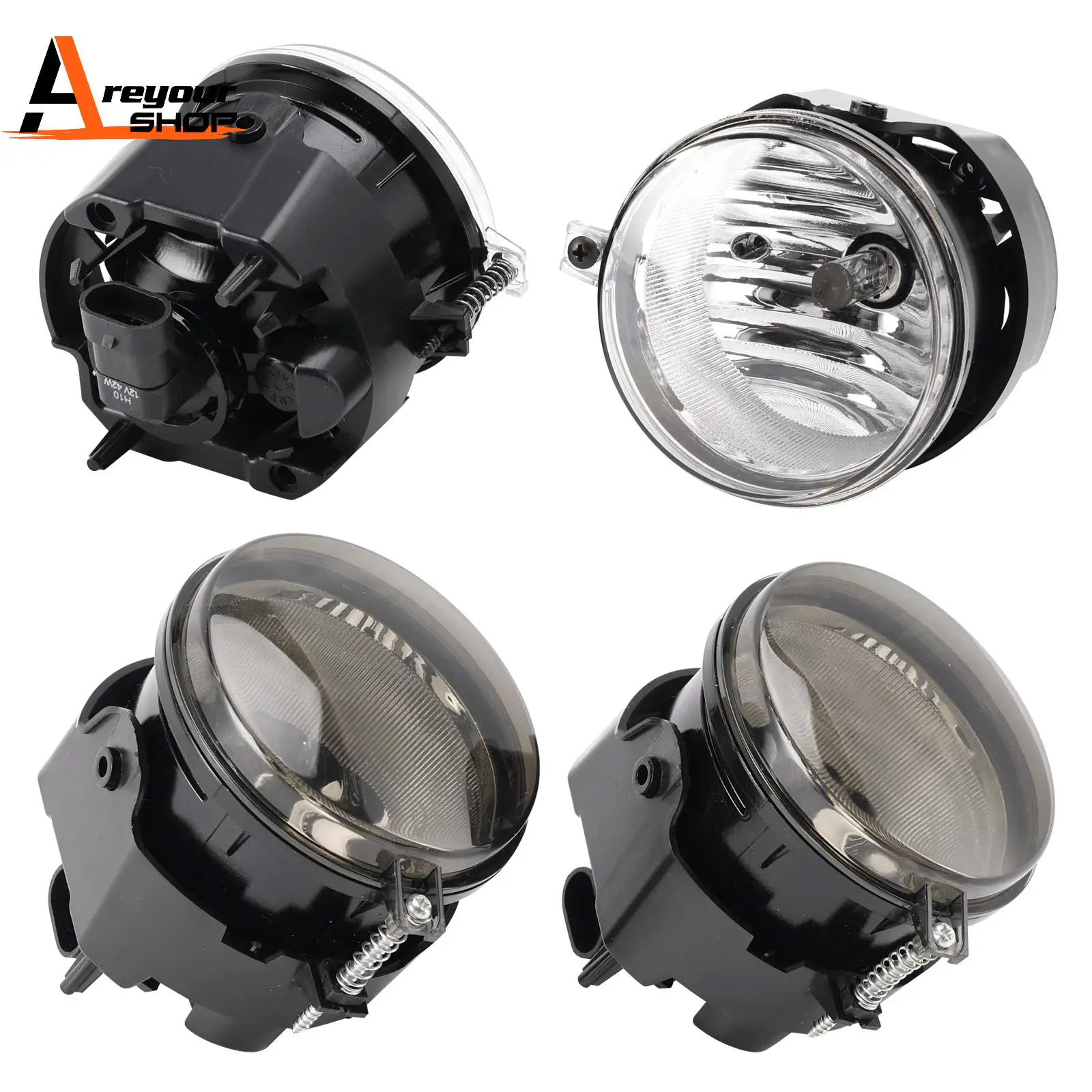 

Pair Fog Lights For Dodge Chrysler Caliber Jeep Compass 4805857AA