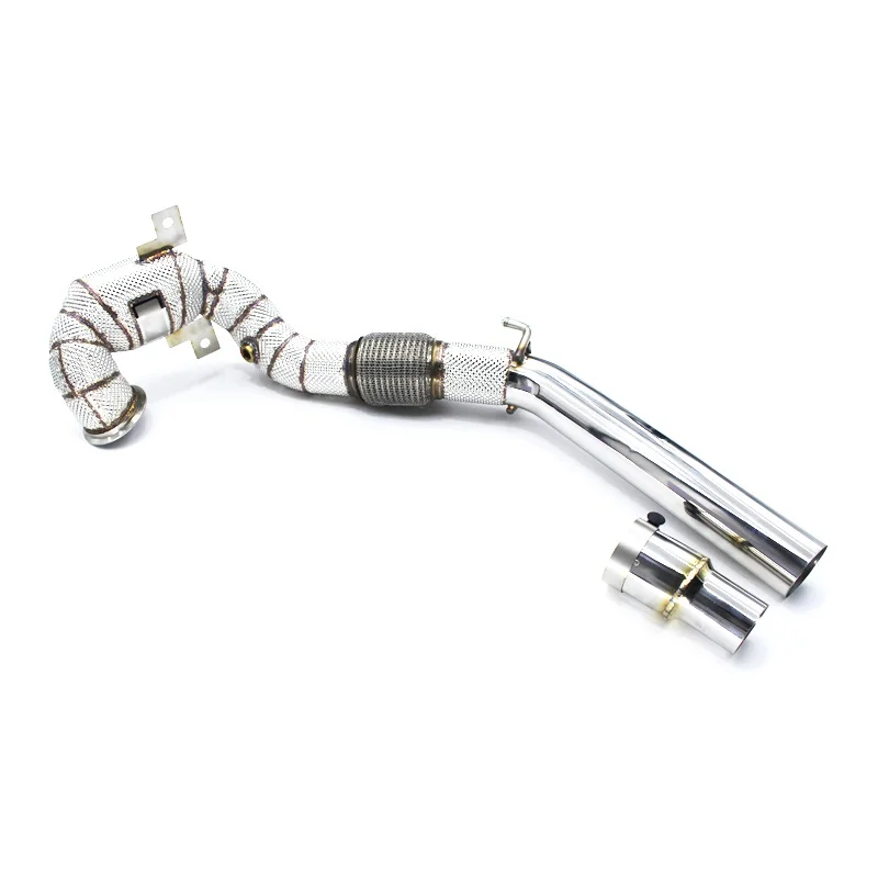 

Head Section High flow Pipes Exhaust Pipes branch downpipe Exhaust Pipe with catalyst For VW Golf MK7/MK7.5 GTI