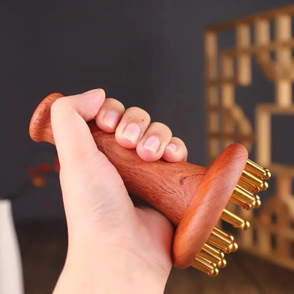 

Reduce Puffiness Brass Meridian Brush Skin Lifting and Tightening Natural Material Chicken-wing Wood Massager Traditional