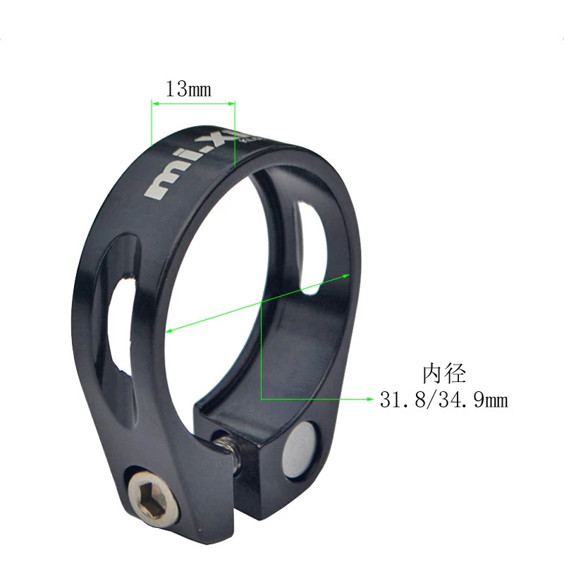 New Aluminum Alloy Bicycle Seatpost Clamp 31.8/34.9 mm Seat Tube Clamp MTB Bike Seat Tube Clip Bike Parts Bike Saddle Seat Clamp