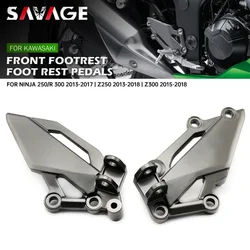 Front Footrest Foot Pedal For KAWASAKI NINJA 300/250/R Z250 Z300 EX250 EX300 2013-2018 Motorcycle Accessories Left Right Bracket