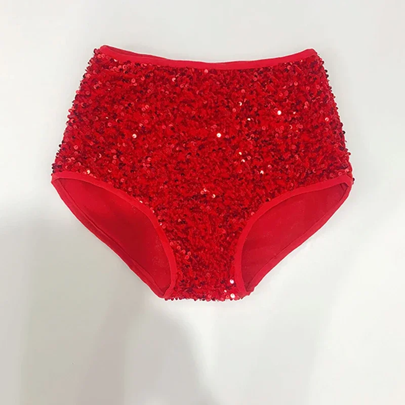 Pole Dance Shorts Women Shiny Sequin Jazz Pants Nightclub Performance Gogo Pole Dancewear Party Shorts Stage Costume