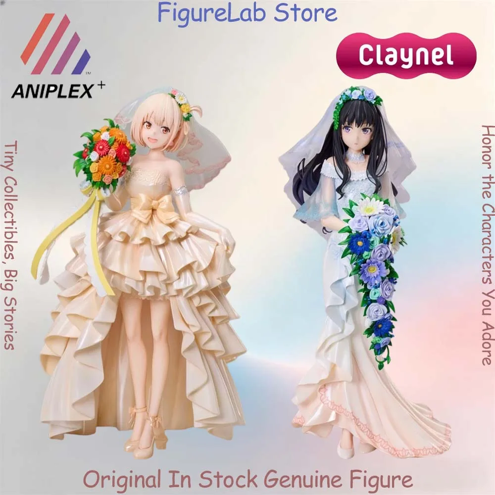 Official Genuine In Stock Aniplex+ Claynel Nishikigi Chisato Inoue Takina Wedding Dress Ver Figure Anime Lycoris Recoil Toy