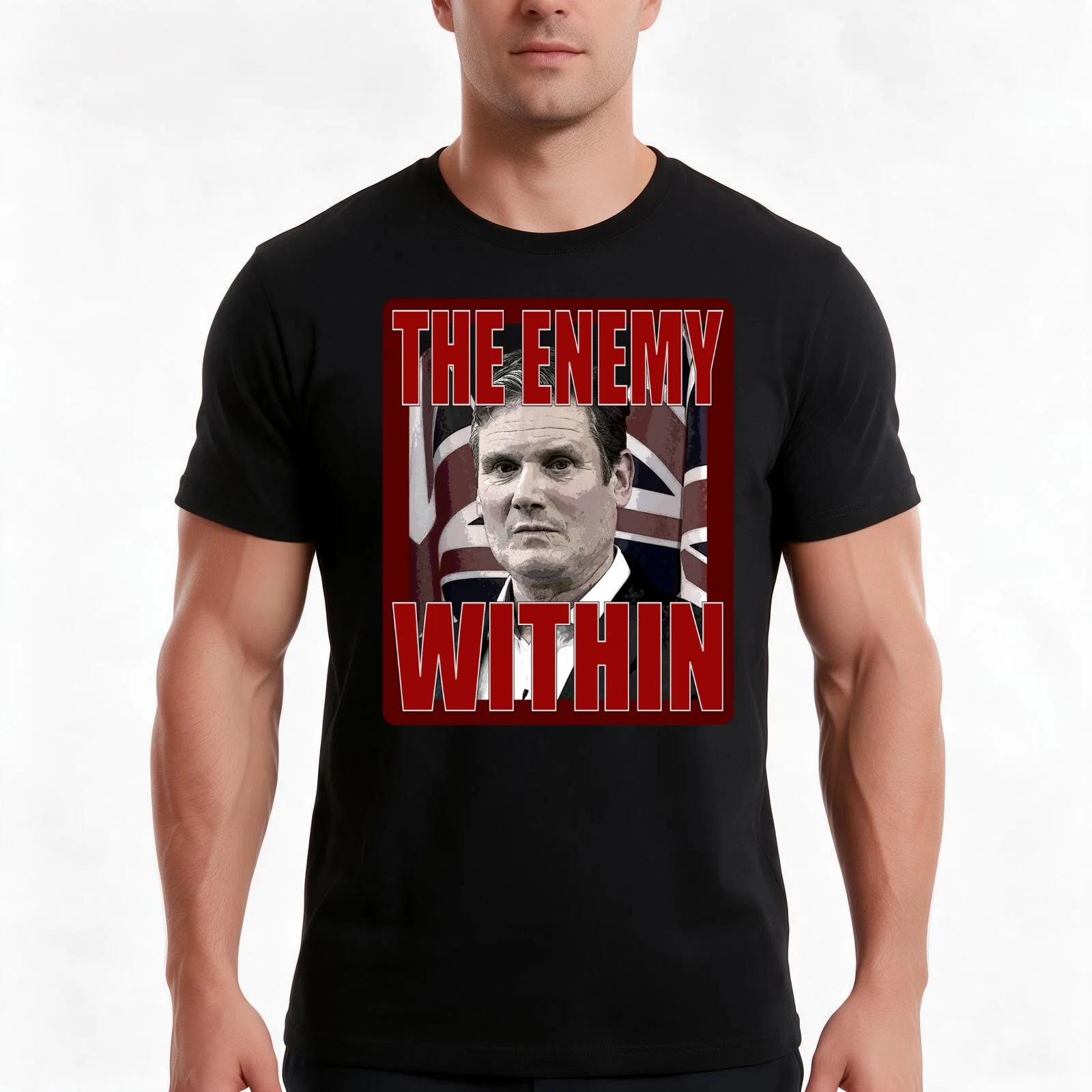 THE ENEMY WITHIN T-Shirt Summer Casual Cotton Tee Oversized Streetwear Tops Vintage Graphic Print Loose Fit Short Sleeve