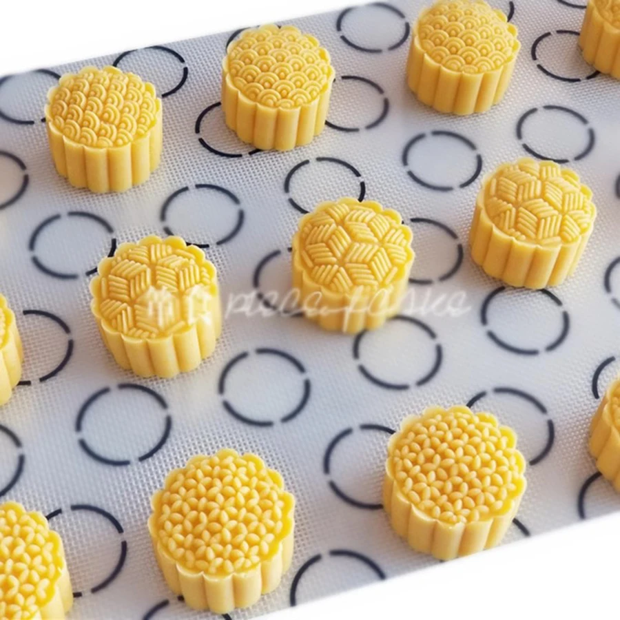 

50g 75g 100g Moon Cake Plunger Mold Chinese Traditional Cookie Stamp Mid-autumn Festival Stripe Pattern Kitchen Gadgets Bakeware