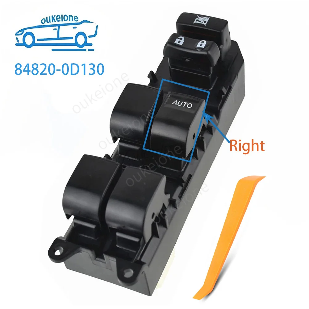 

Front Right Side Electric Power Window Switch Lifter Control Button for Toyota Camry Tacoma Yaris Lexus 2007-2015 84820-0D130