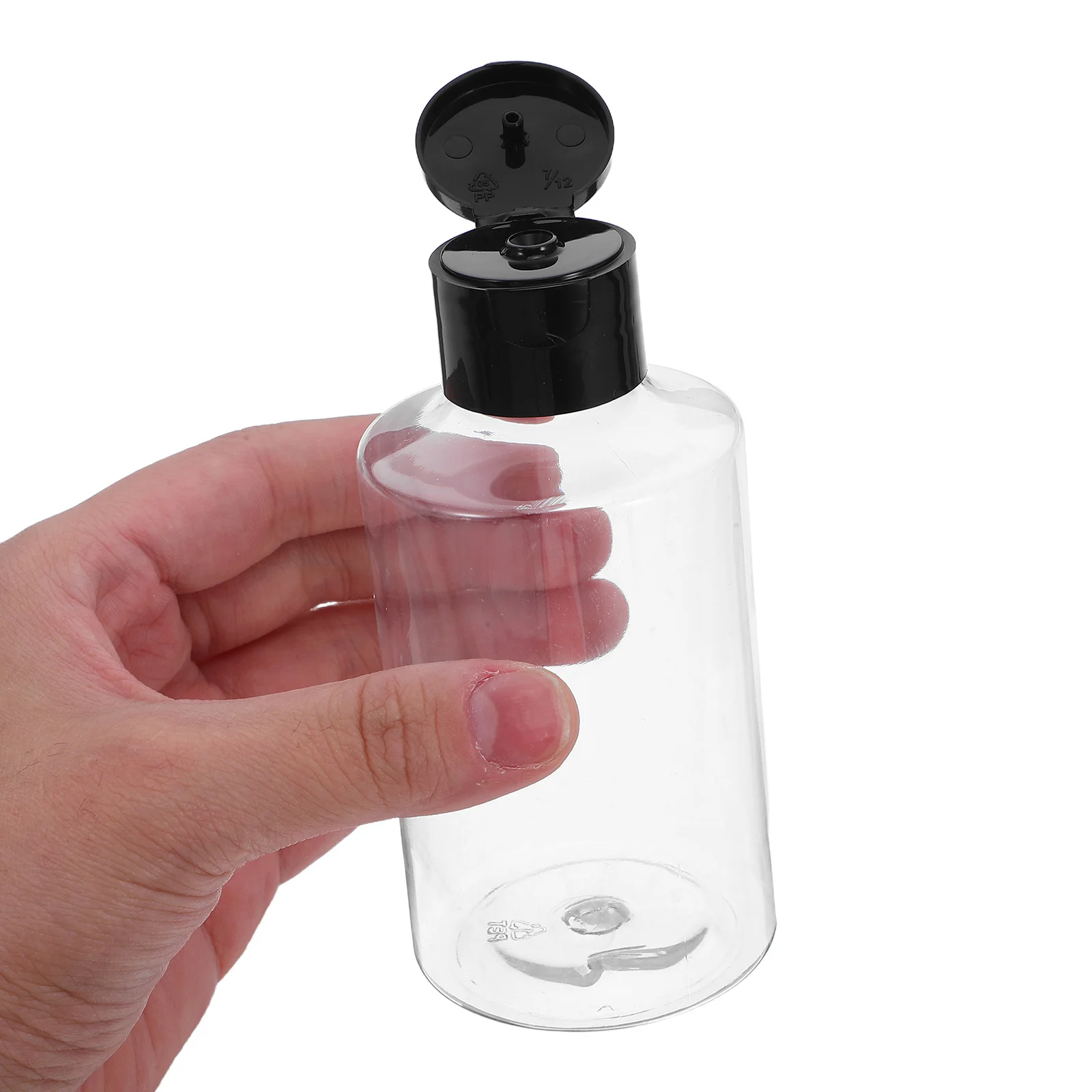

12Pcs 150ml Leakproof Lab Squeeze Bottles Black Disc Top Caps Refillable Toiletry Dispensers Portable Squeezable Tubes High