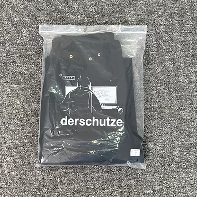 High Street Trend Новые джинсы Derschutze Черные лоскутные узоры Свободные широкие брюки Мужчины Женщины Универсальные