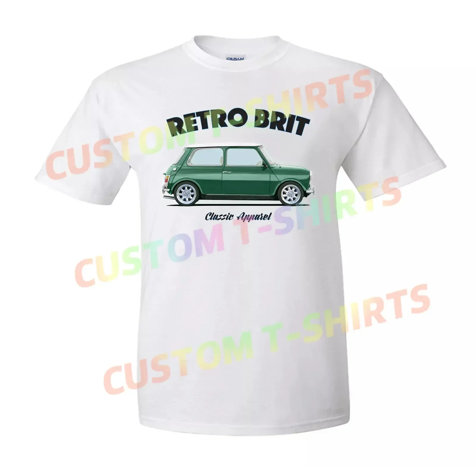 Camiseta MINI COOPER CLASSIC. RETRO BRIT. CARRO CLÁSSICO. BRITÂNICO. MODIFICADO.