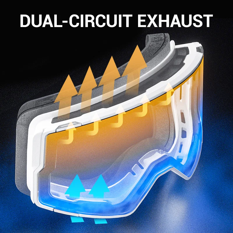 KAPVOE جديد اللونية الرياضة في الهواء الطلق التزلج على الجليد حملق الرجال UV400 حماية نظارات نسائية المغناطيسي الجذب التزلج نظارات