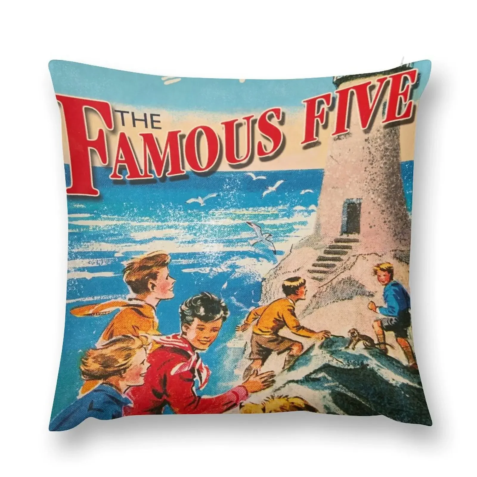 The Famous Five by Enid Blyton Throw Pillow Christmas Pillowcase luxury throw pillow covers pillow